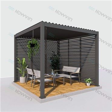 10x10 o'lchamdagi panjurli Pergola