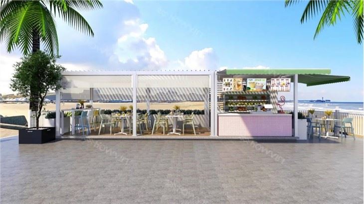 Wall Mounted Aluminum Pergola
